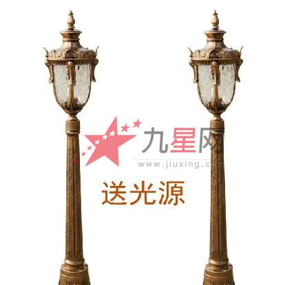 欧式庭院灯户外灯路灯双头 室外灯公园灯 街道灯园林别墅灯防水