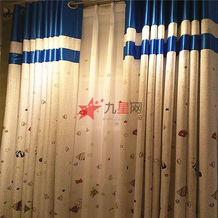 金凤凰 卧室客厅 海洋星空窗帘 门幅2.8米 可定做图片