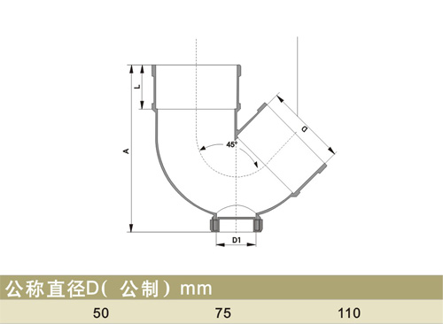 公元pvc-u 排水管 pvc排水管 管件 双承插存水弯